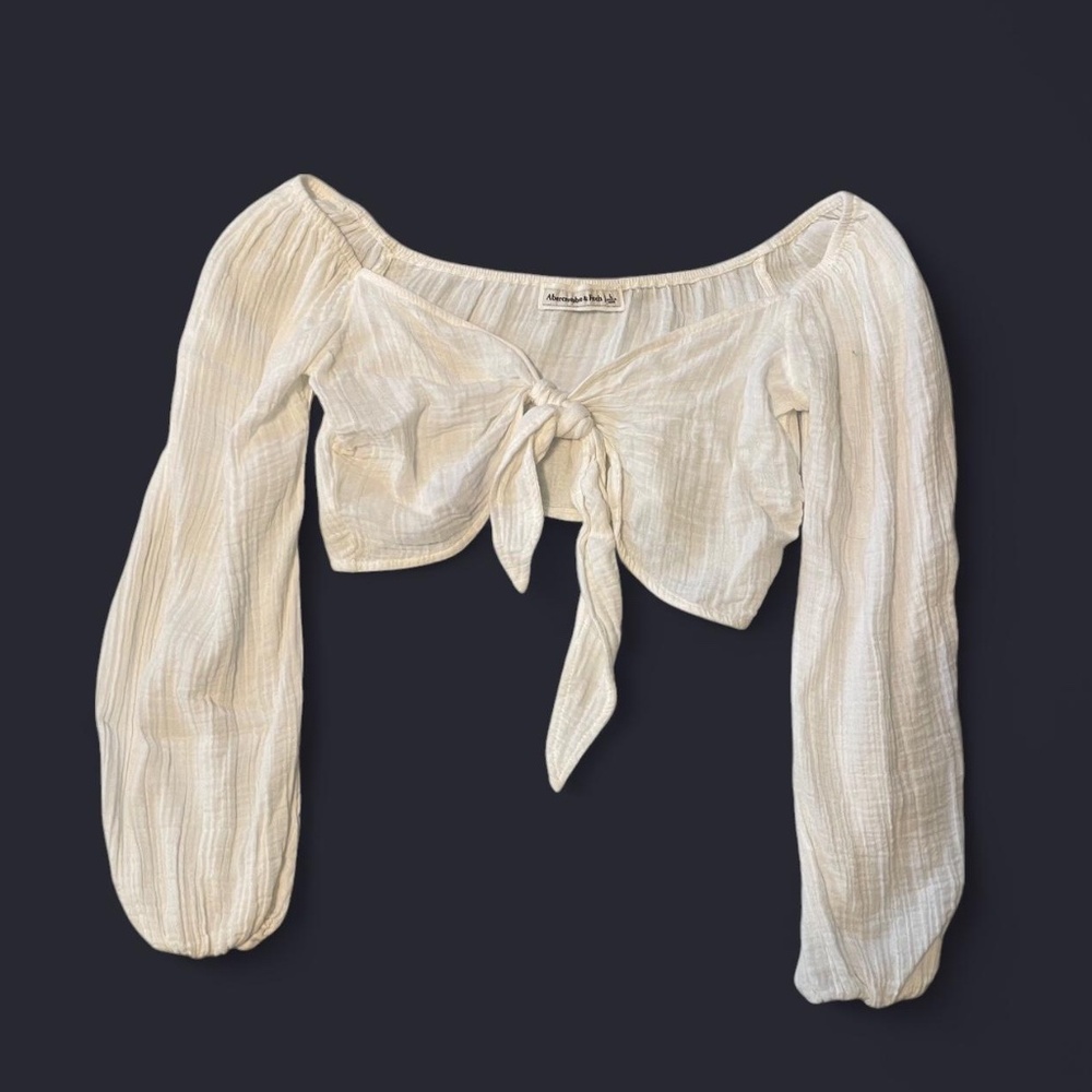 Abercrombie linen tie top